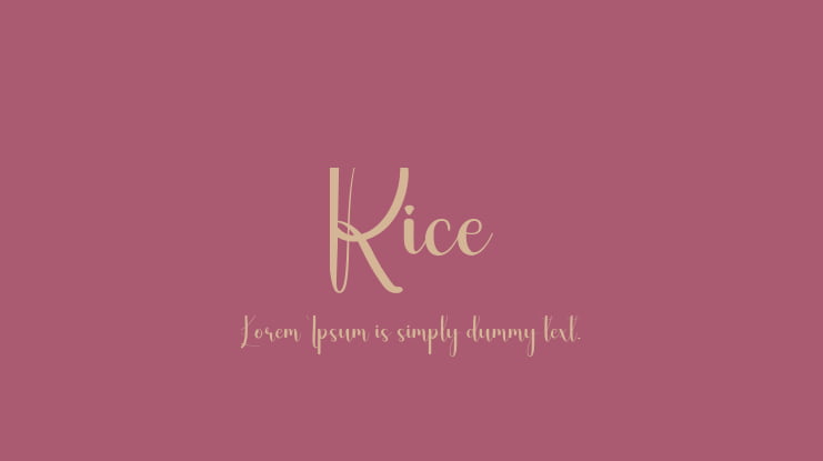 Rice Font