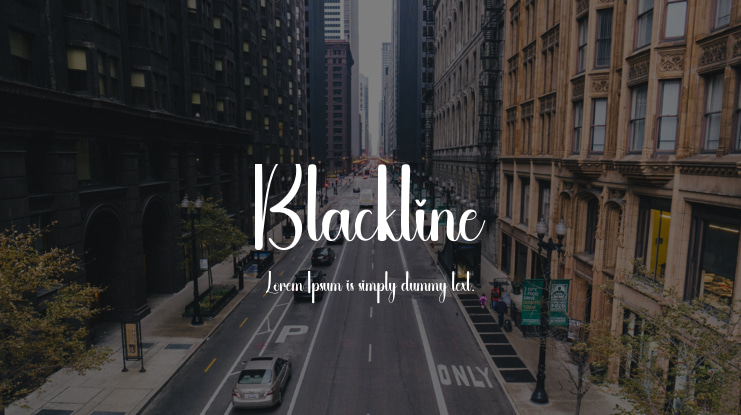 Blackline Font