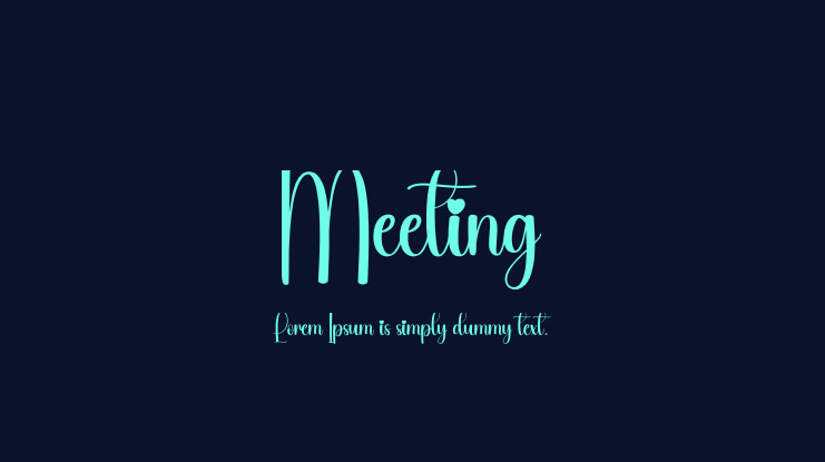 Meeting Font