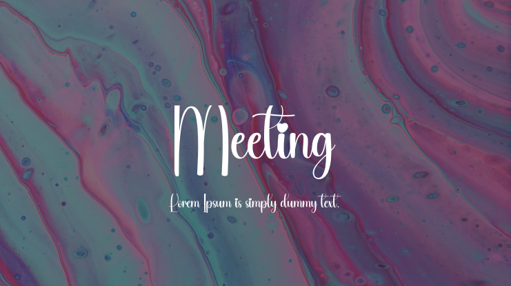 Meeting Font