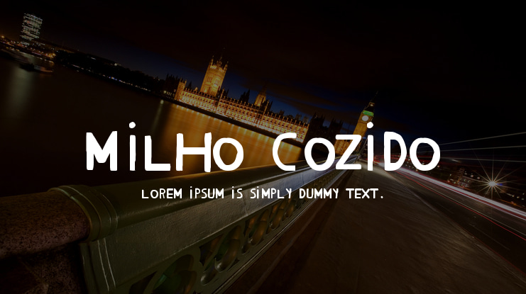 Milho Cozido Font