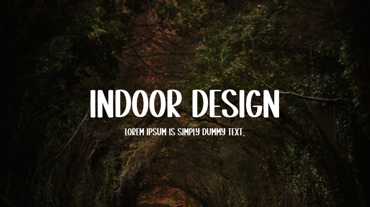 Indoor Design Font