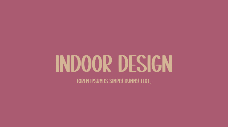 Indoor Design Font