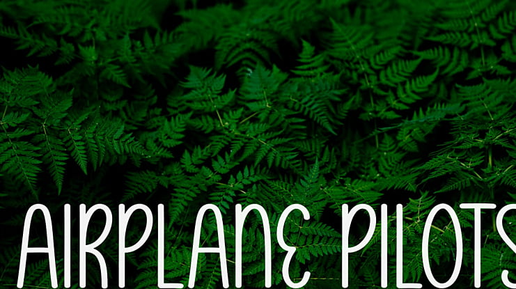 Airplane Pilots Font