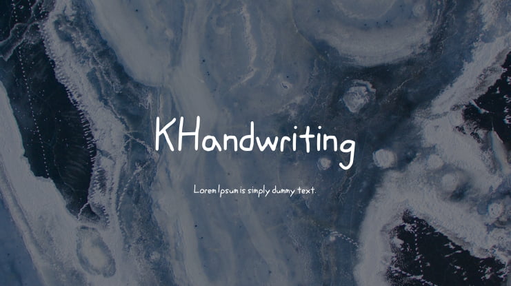 KHandwriting Font