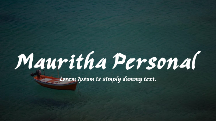 Mauritha Personal Font