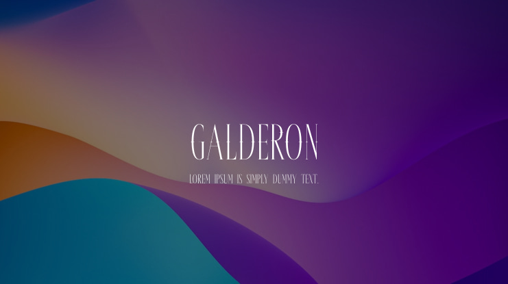 Galderon Font