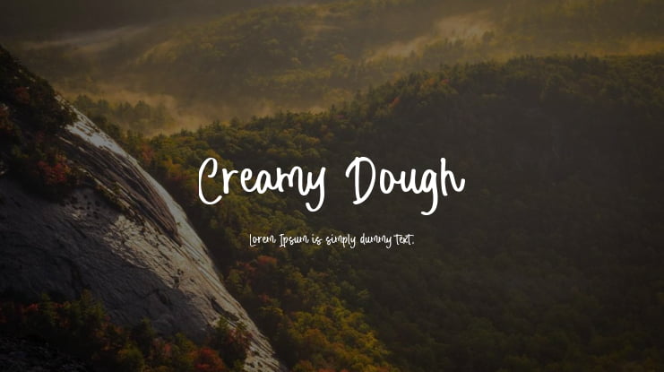 Creamy Dough Font