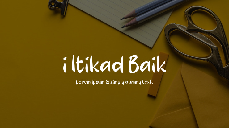 i Itikad Baik Font