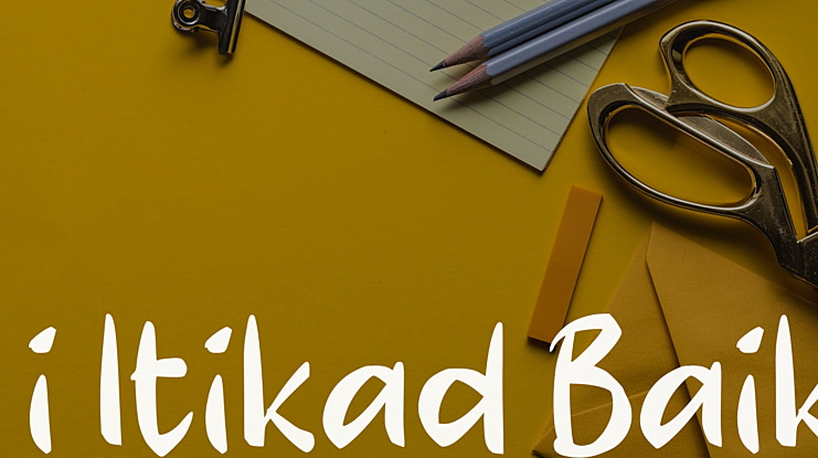 i Itikad Baik Font