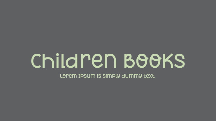 Children Books Font
