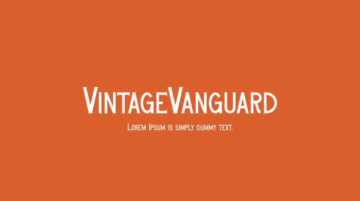 VintageVanguard Font