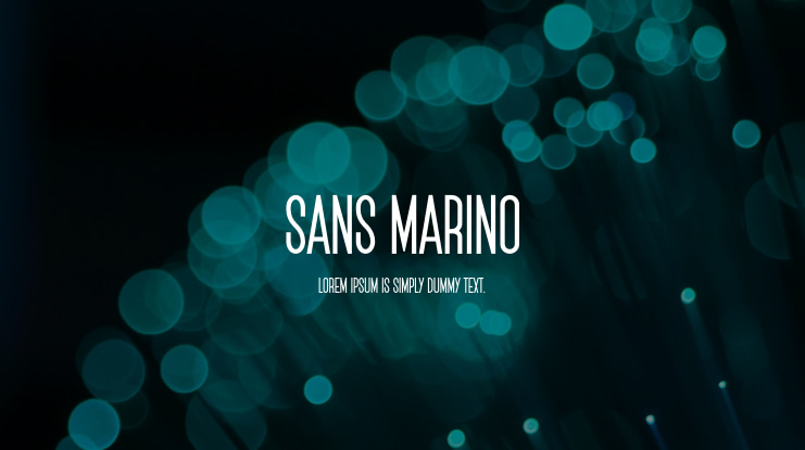 Sans Marino Font