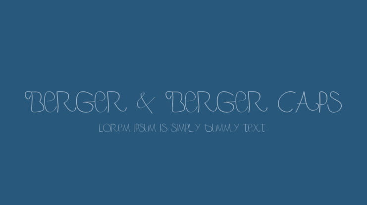Berger & Berger Caps Font