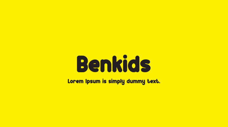 Benkids Font