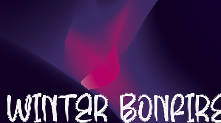 Winter Bonfire Font