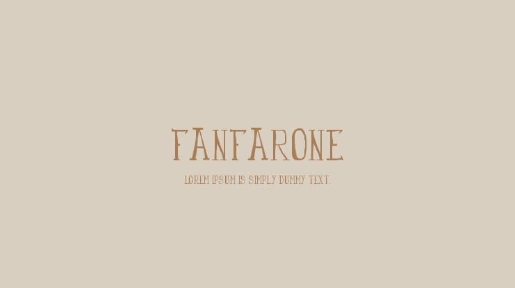 Fanfarone Font Family