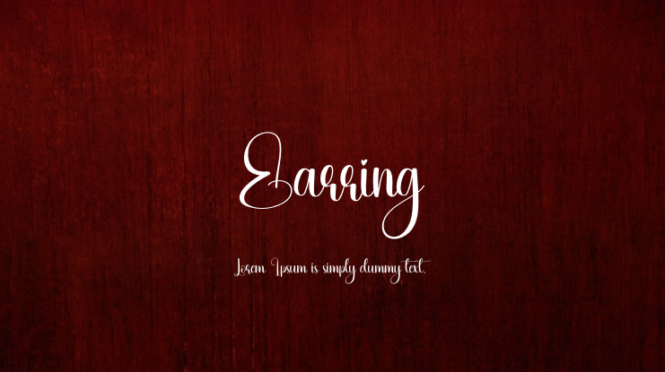 Earring Font