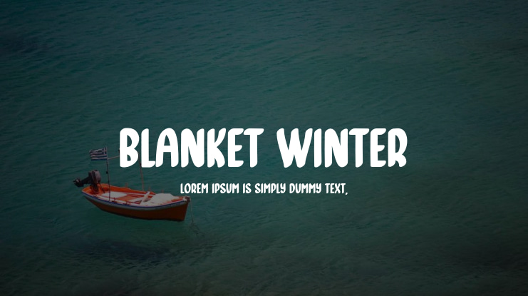 Blanket Winter Font