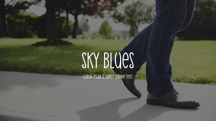 Sky Blues Font