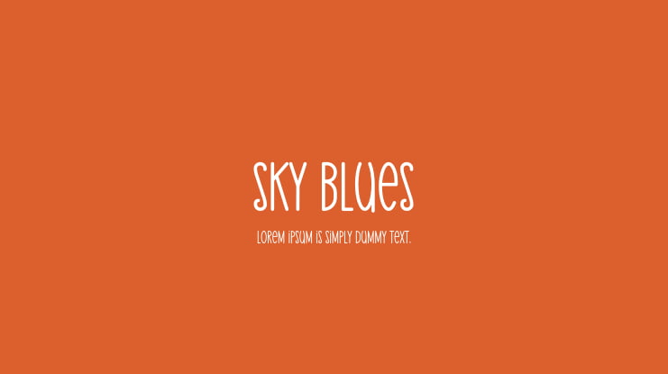 Sky Blues Font