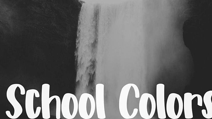School Colors Font