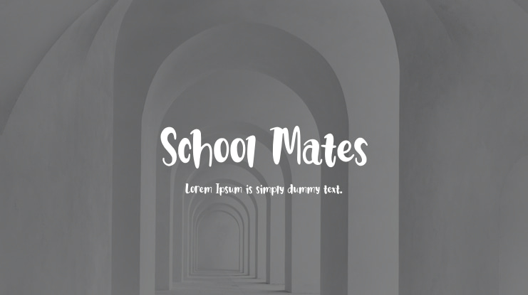 School Mates Font