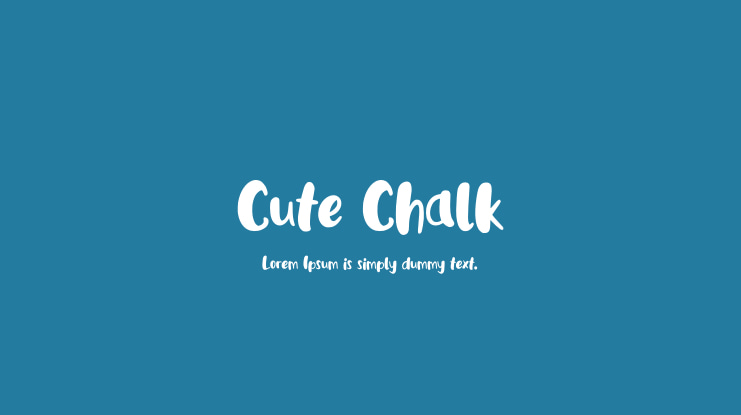 Cute Chalk Font