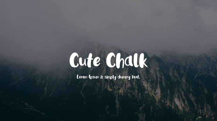 Cute Chalk Font