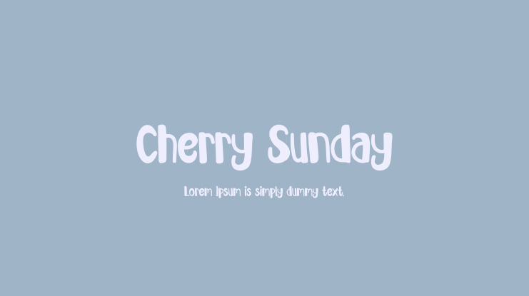 Cherry Sunday Font