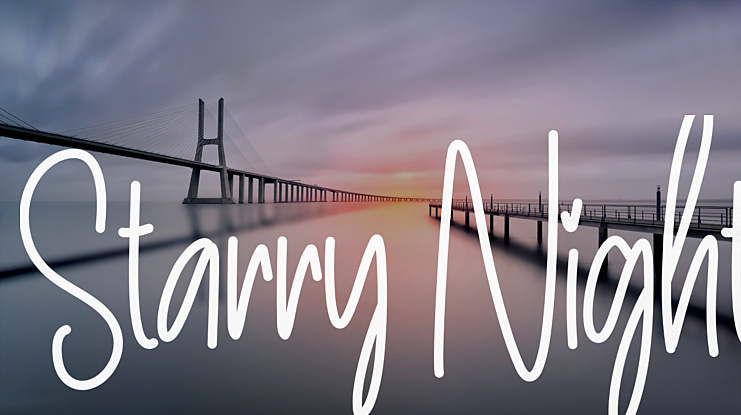 Starry Night Font