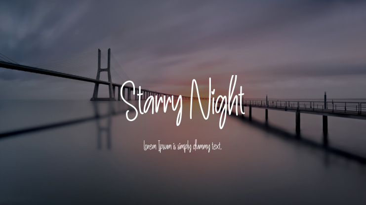 Starry Night Font