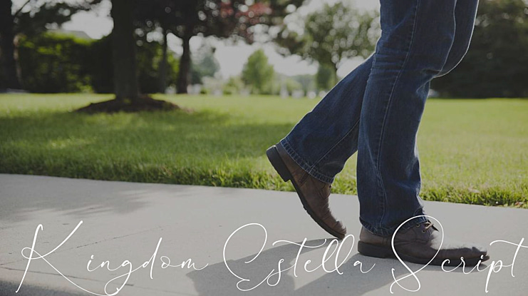 Kingdom Estella Script Font Family