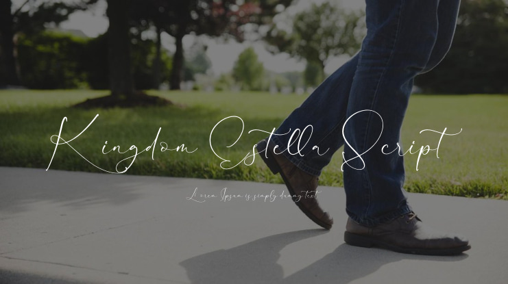 Kingdom Estella Script Font Family