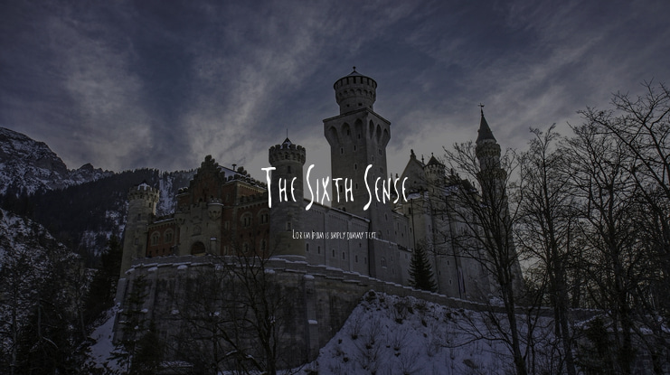 The Sixth Sense Font