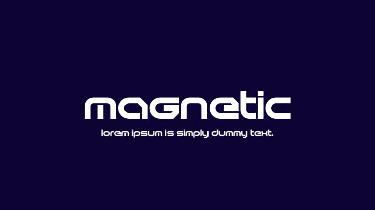 Magnetic Font Family