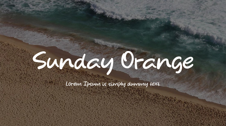 Sunday Orange Font