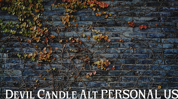 Devil Candle Alt PERSONAL USE Font Family