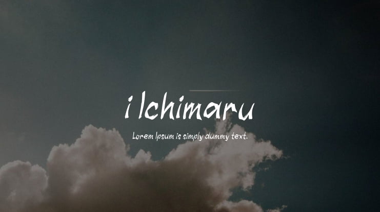 i Ichimaru Font