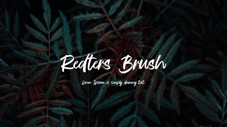 Redters Brush Font