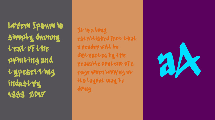 Black Destroy Personal Font