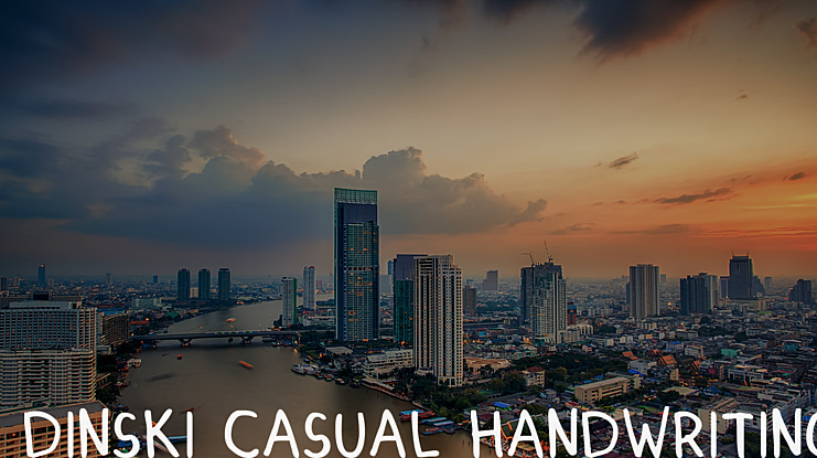 Dinski Casual Handwriting Font