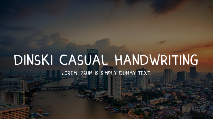Dinski Casual Handwriting Font
