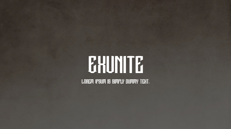 Exunite Font