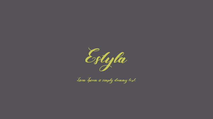 Estyla Font