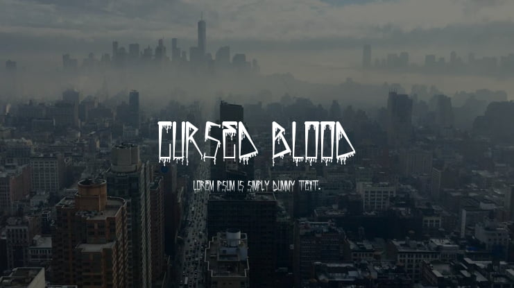 Cursed Blood Font