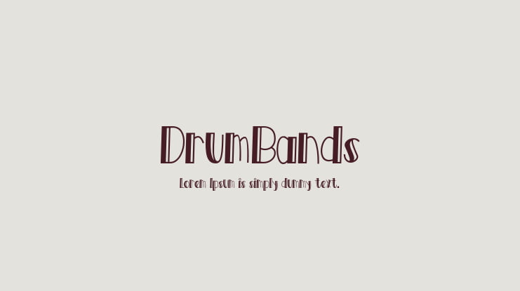 DrumBands Font
