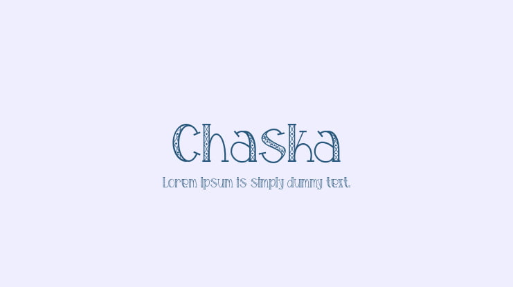 Chaska Font