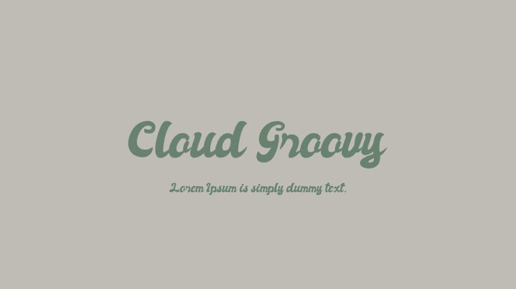 Cloud Groovy Font