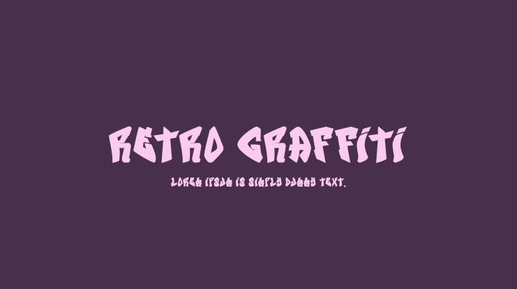 Retro Graffiti Font